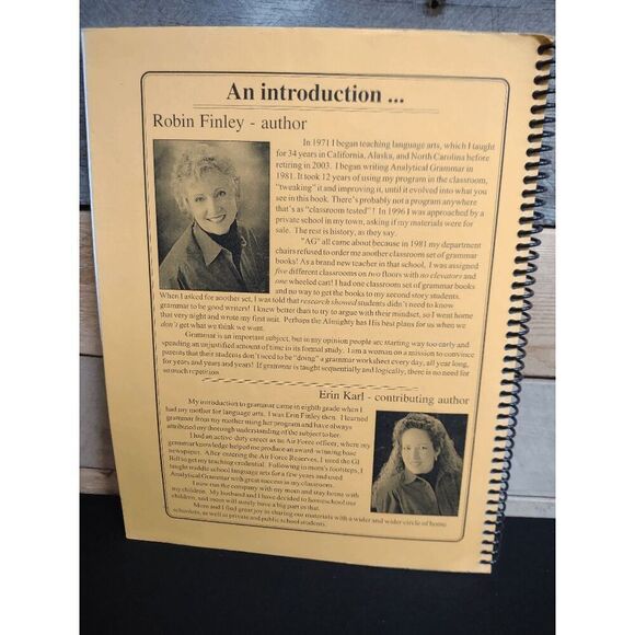 Junior Analytical Grammar Teacher's Edition by Robin Finley - Picture 2 of 2